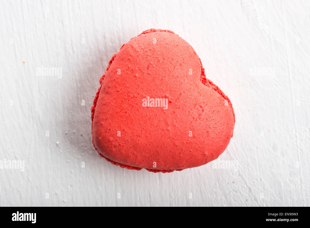 Leckere Cookies handmade für Love Saison in Herzform Stockfoto