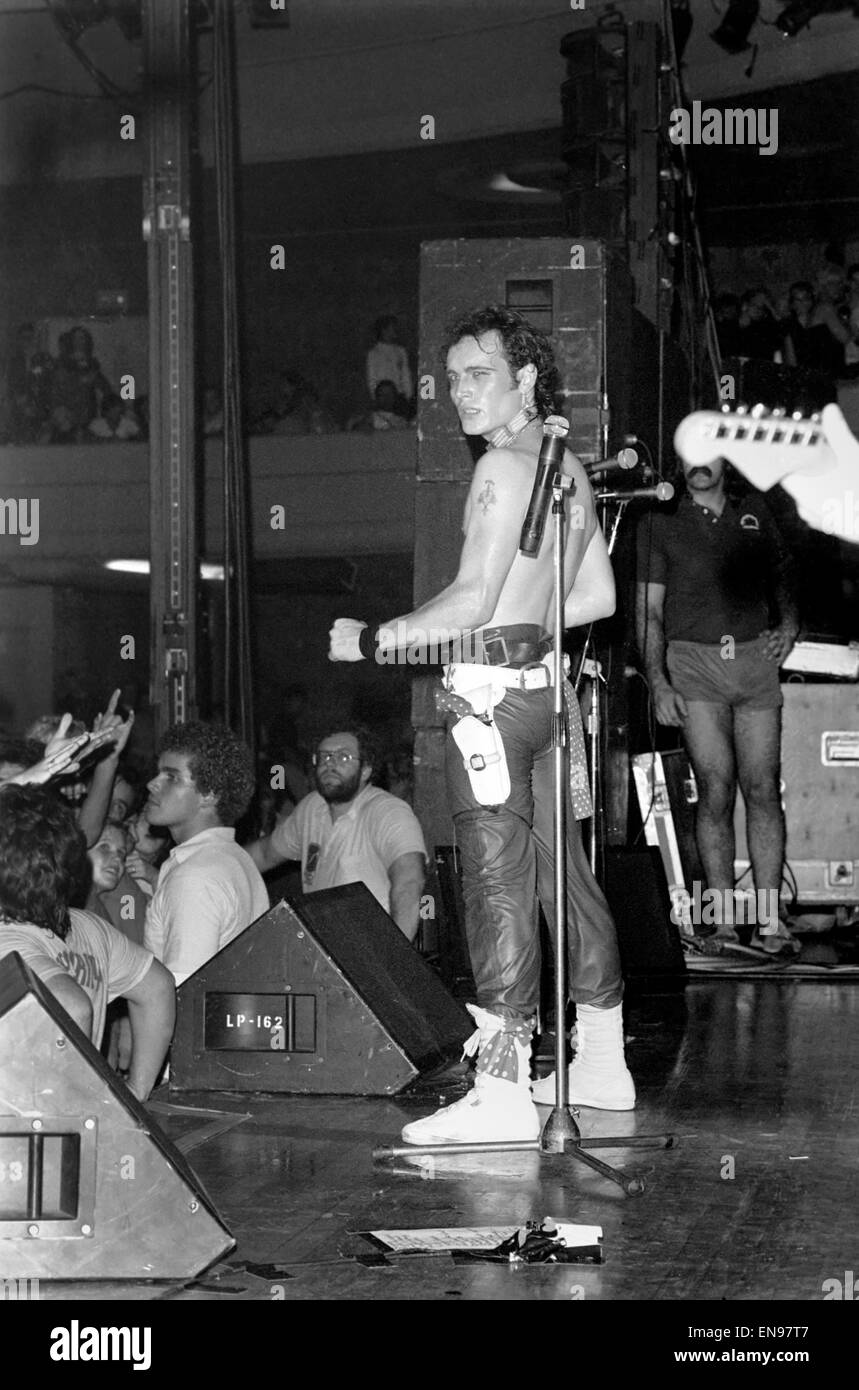 Adam Ant at The Palladium, Hollywood, Los Angeles, USA. Dezember 1982. Stockfoto