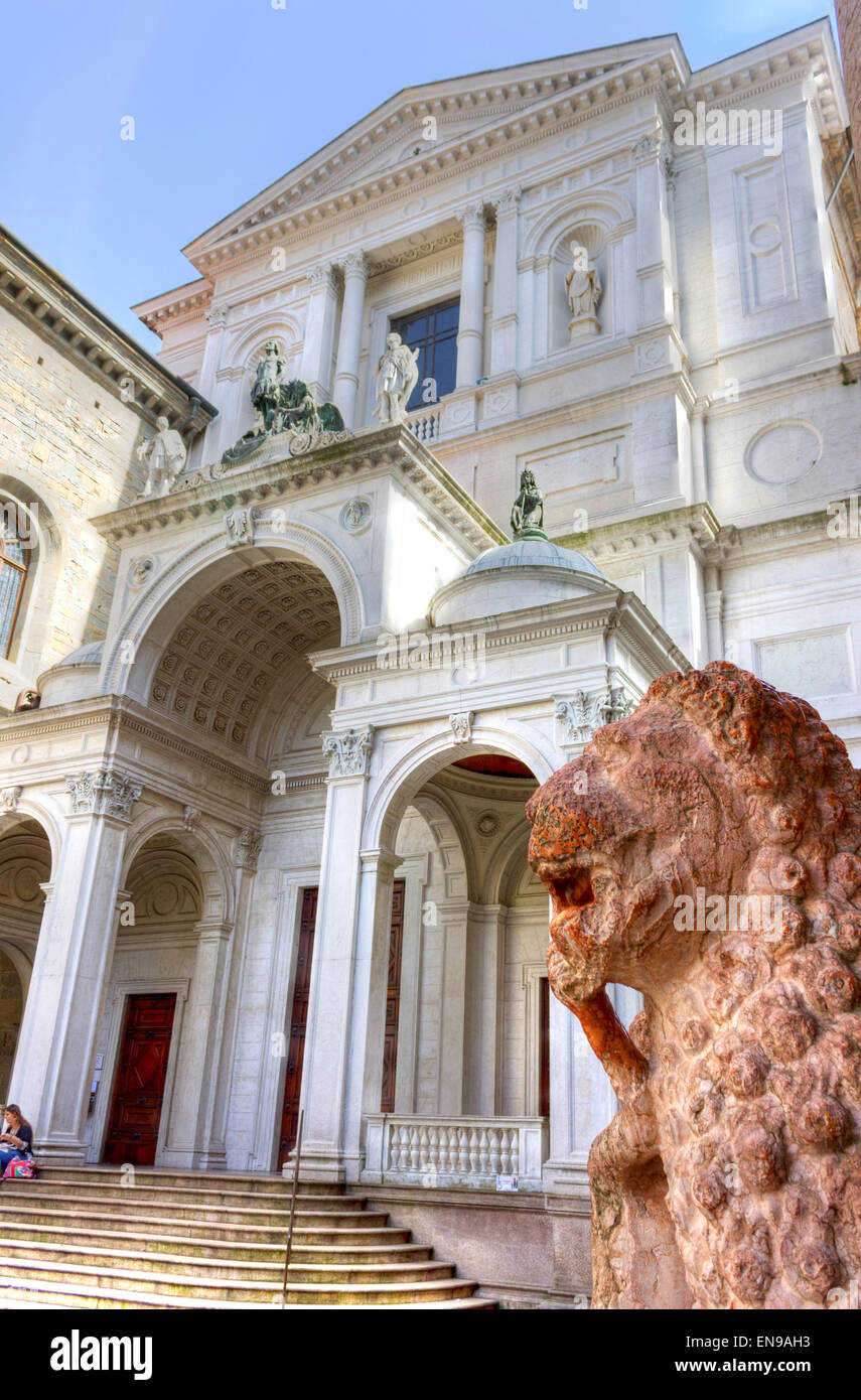 Italien, Lombardei, Bergamo Alta, Sant'Alessandro Kathedrale Stockfoto