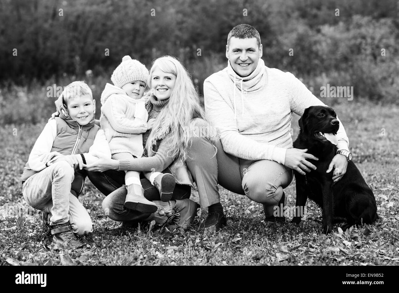 Glückliche Familie Stockfoto