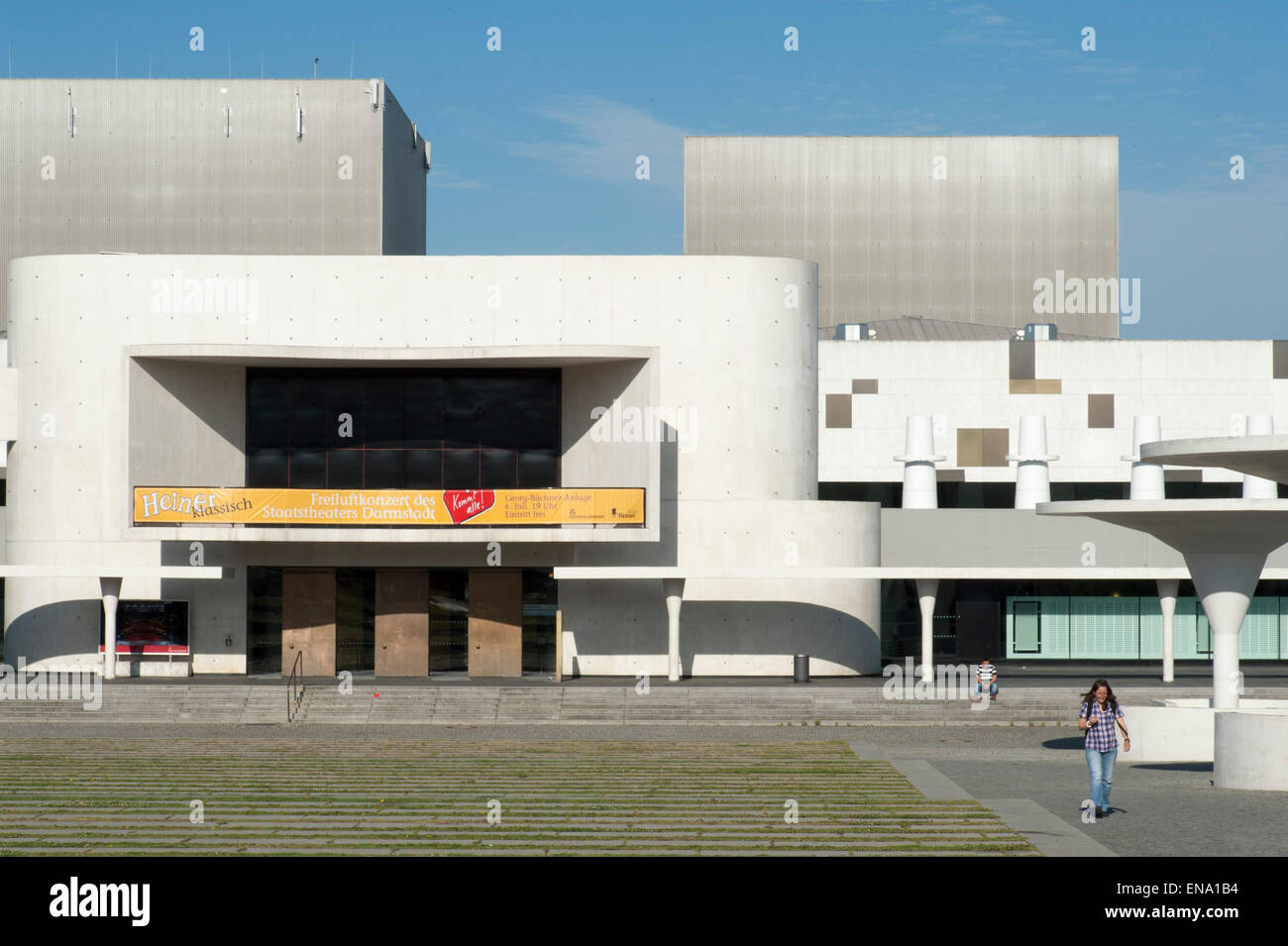 heißt es Theater Darmstadt, Hessen, Deutschland Stockfoto