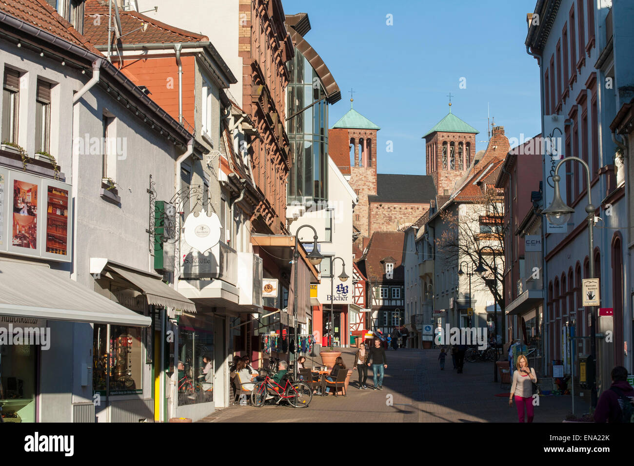 Altstadt, Bensheim, Bergstraße, Hessen, Deutschland Altstadt