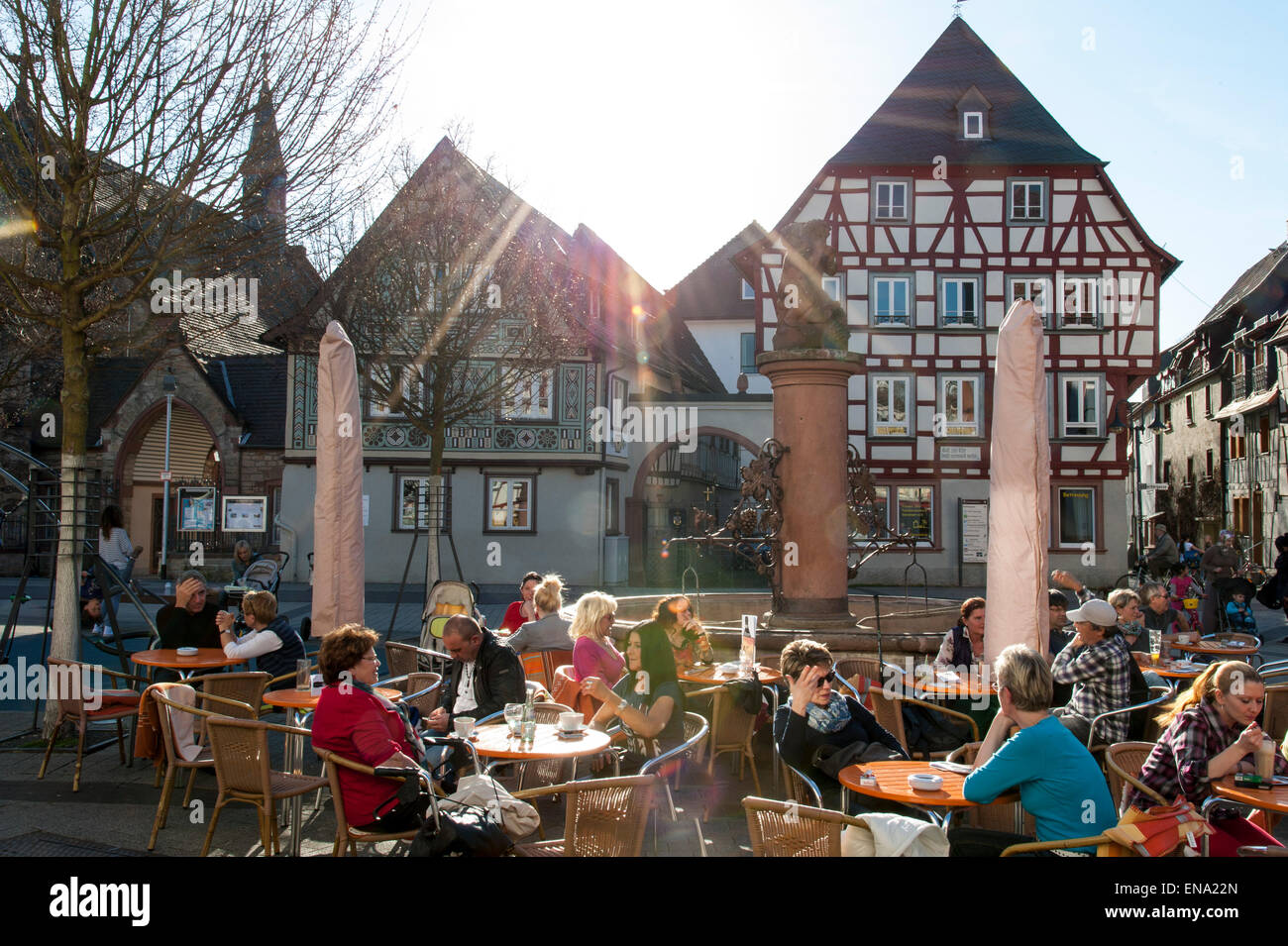 Altstadt, Bensheim, Bergstraße, Hessen, Deutschland Altstadt