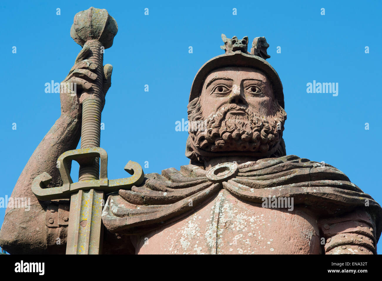 William Wallace Statue auf dem Gelände des Bemersyde Haus, Dryburgh, Scottish Borders, Schottland Stockfoto William Wallace Statue auf dem Gelände des Bemersyde Haus, Dryburgh, Scottish Borders, Schottland Stockfoto