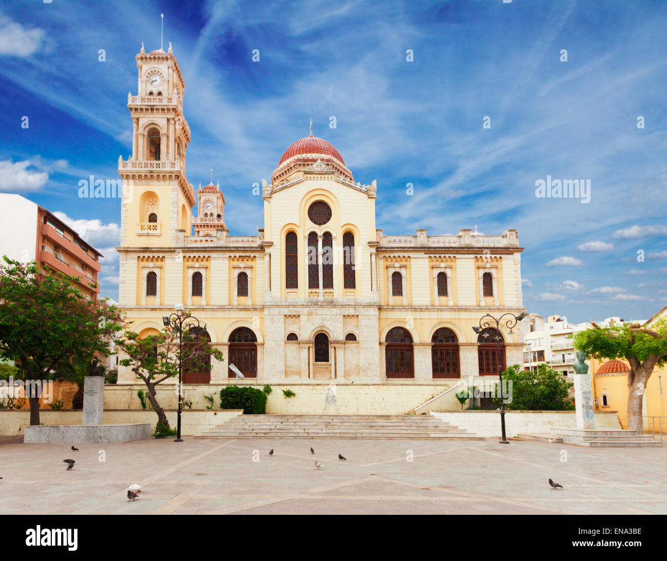 Kirche Agios Minas, Heraklion, Griechenland Stockfoto