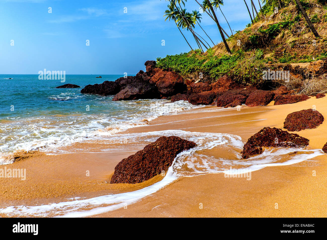 Süd-Cola Beach, Canacona, Goa, Indien Stockfoto