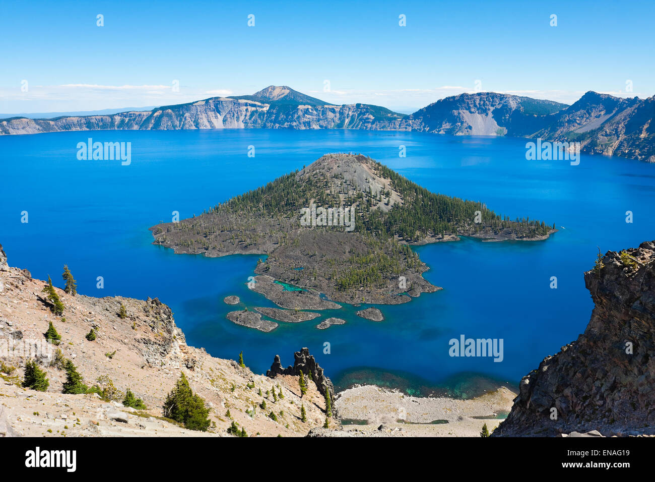 Crater Lake Nationalpark, Oregon Stockfoto