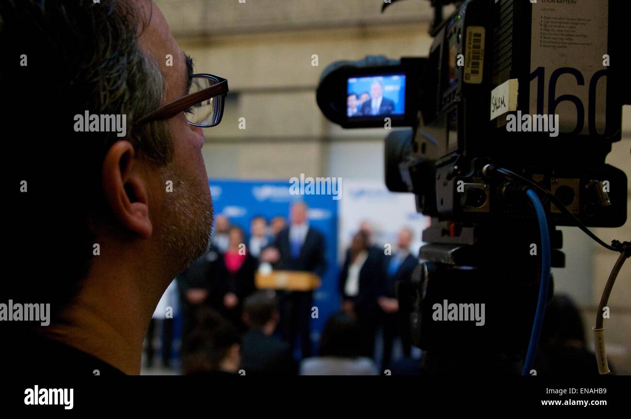 Mayor de Blasio Gastgeber Pressekonferenz Update New Yorker auf den Patienten am Bellevue Krankenhaus wo: New York City, New York, USA bei: 26. Oktober 2014 Stockfoto