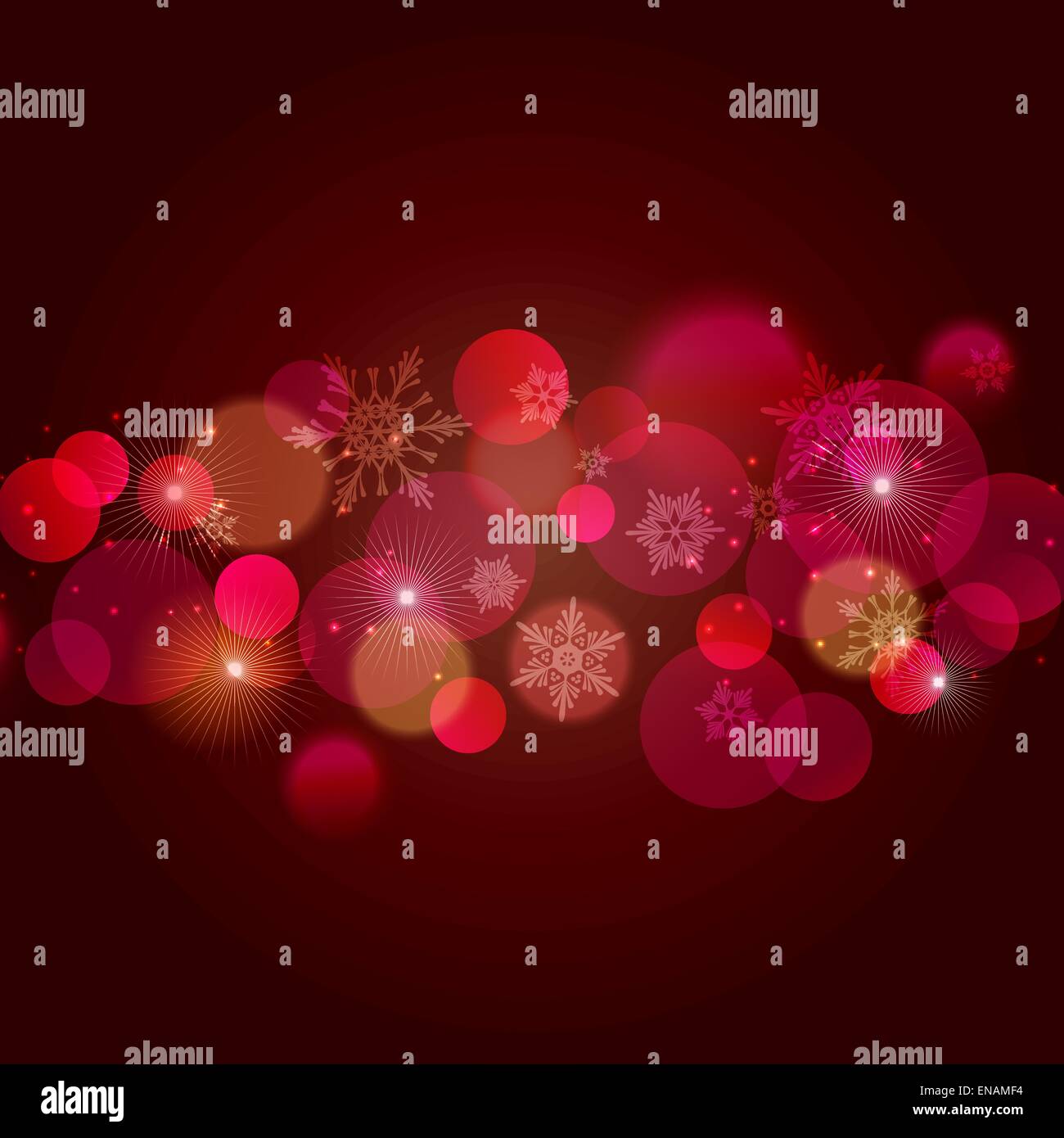 Vektor-Illustration abstrakt Weihnachten Rotlicht Hintergrund Stock Vektor