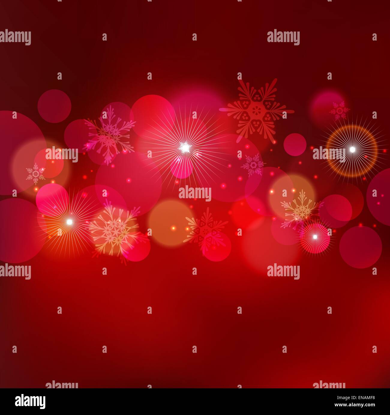 Vektor-Illustration abstrakt Weihnachten Rotlicht Hintergrund Stock Vektor
