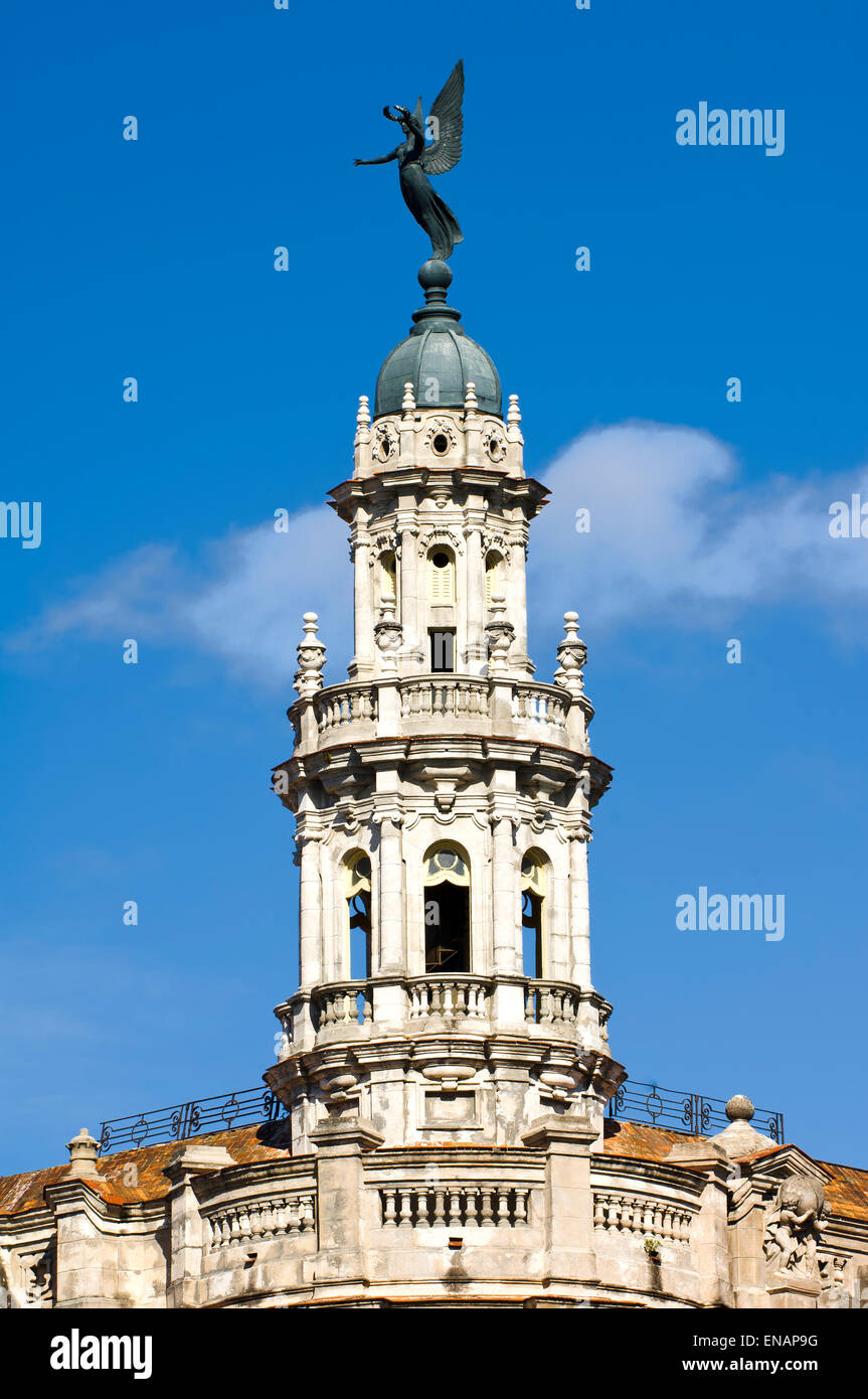 Barocke Fassade des Gran Teatro (große Theater), Havanna, Kuba Stockfoto