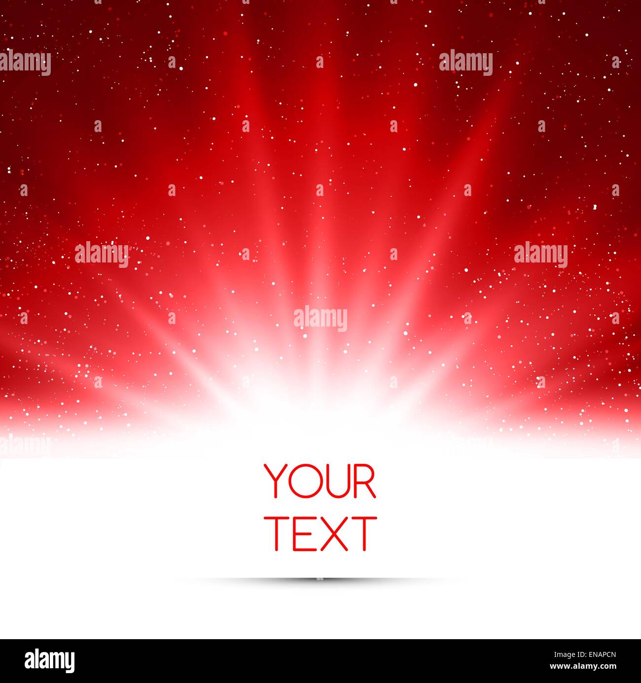Vector Illustration abstrakt magische Rotlicht Hintergrund Stock Vektor