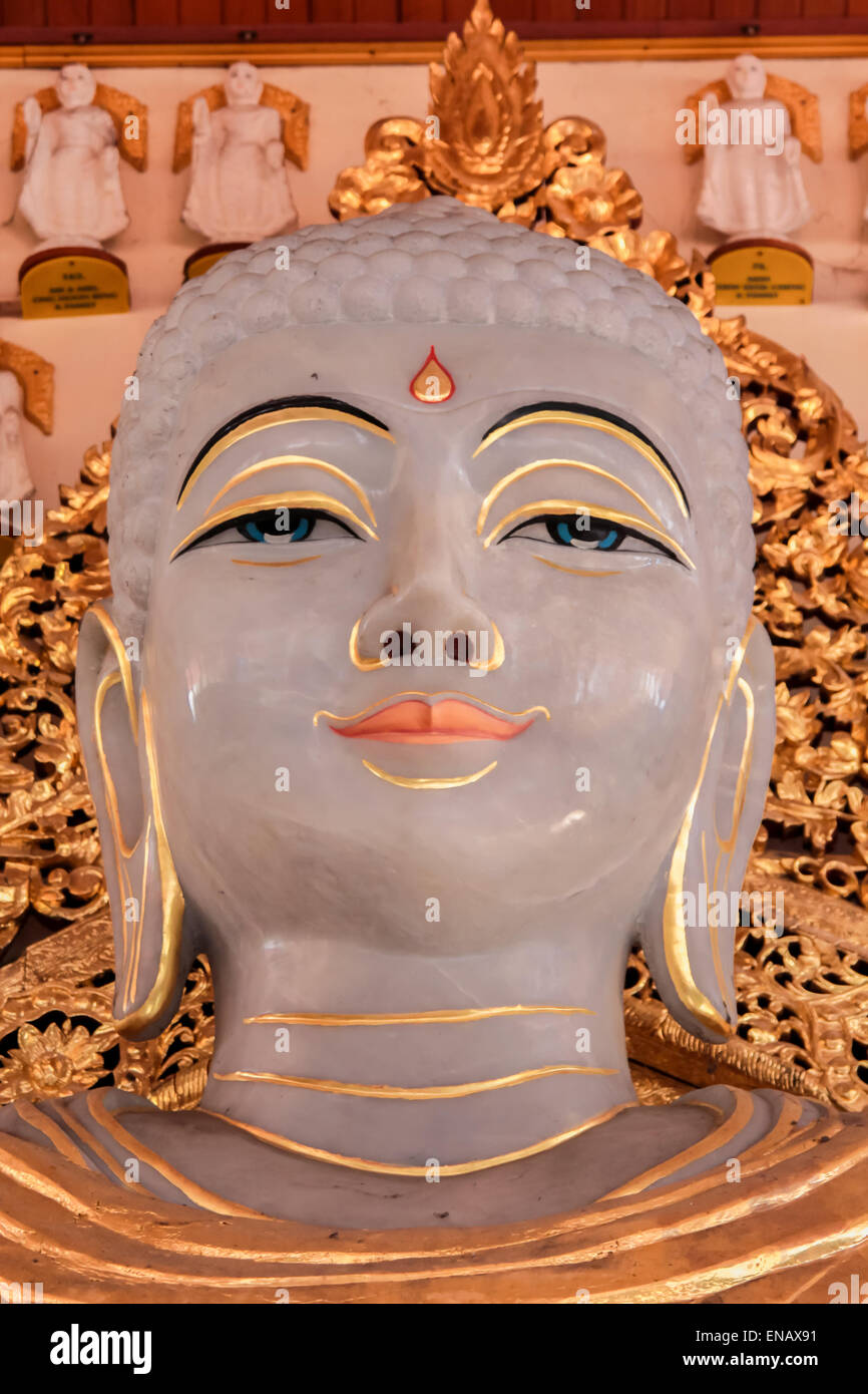 Detail aus Dhamikarama birmanischen Tempel in Penang, Malaysia Stockfoto