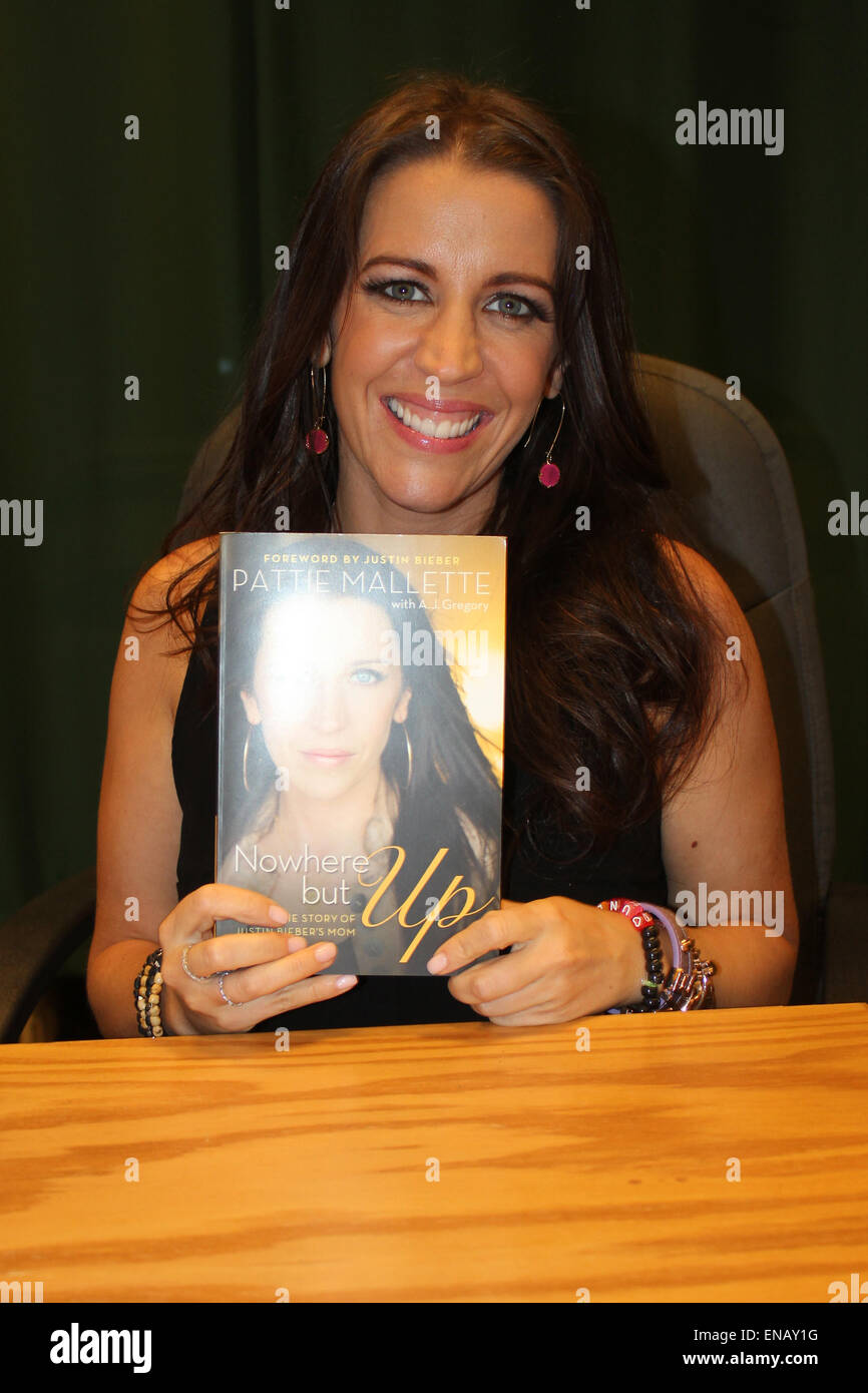 Pattie Mallette Unterzeichnung Exemplare ihres Buches in Glendale, Kalifornien Stockfoto