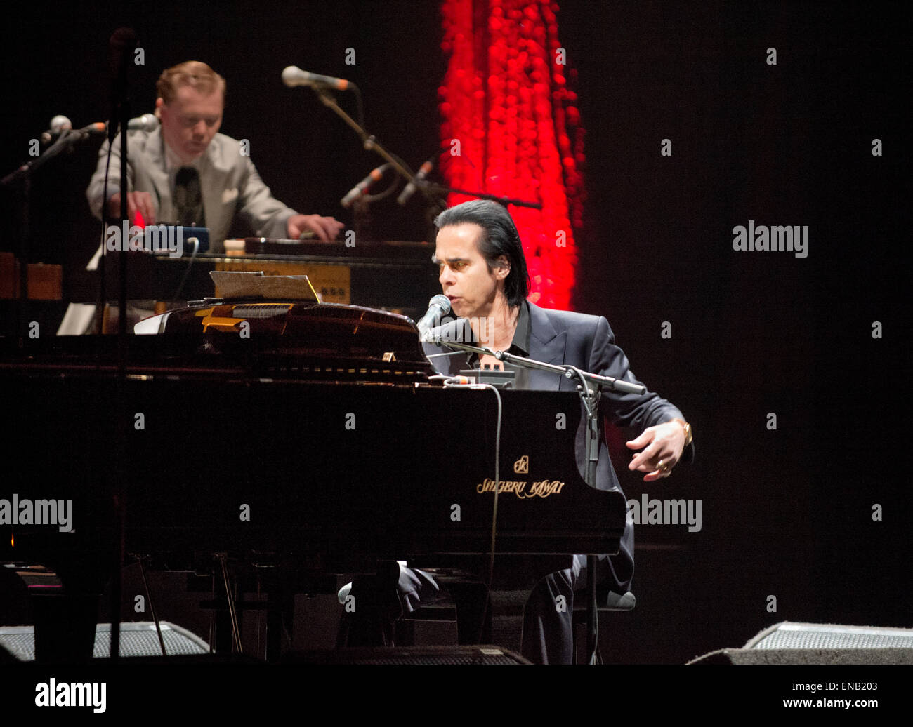 Nick Cave Konzert in der Royal Concert Hall, Nottingham, Nottingham, UK. 30. April 2015 Stockfoto