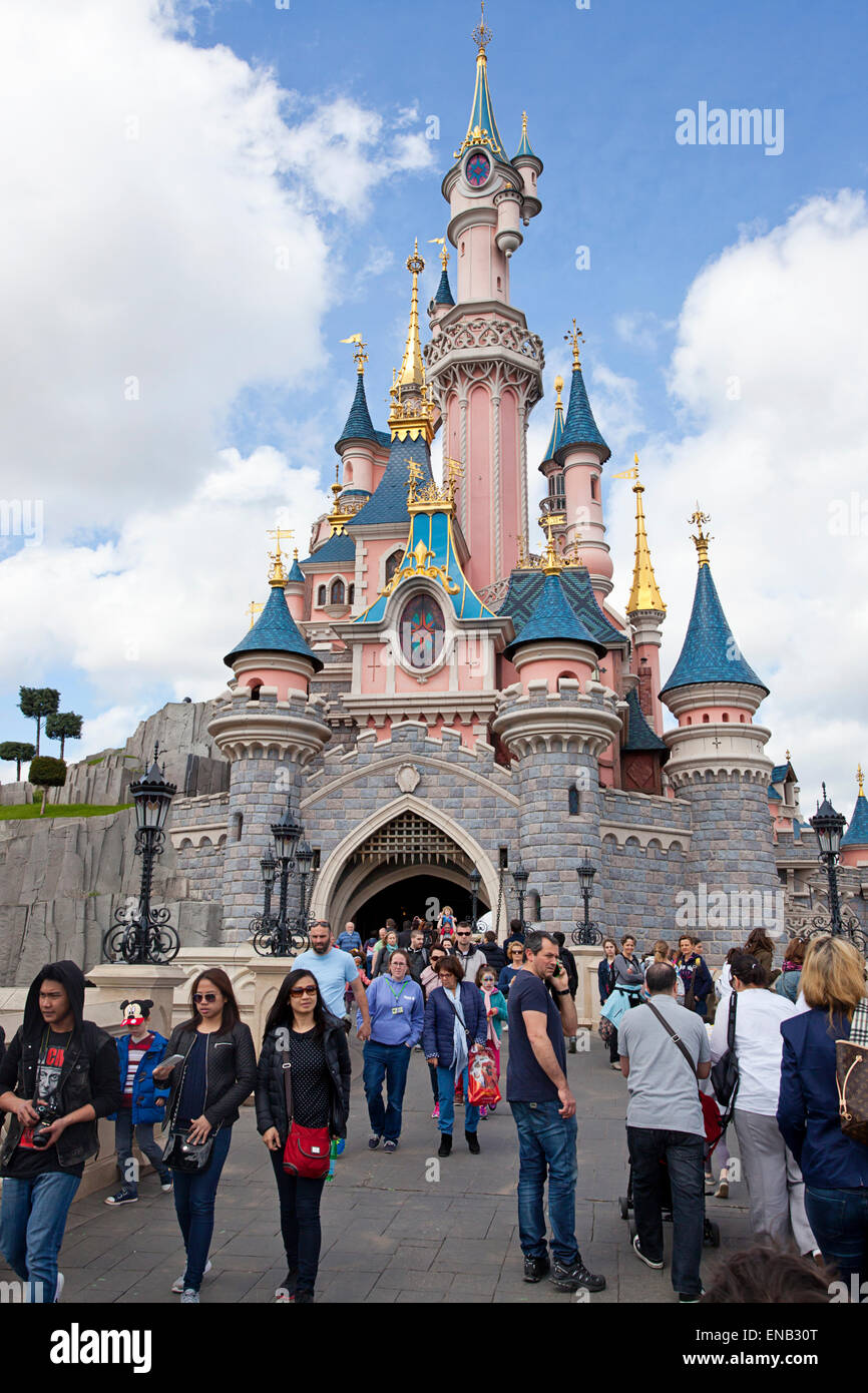Sleeping Beauty Castle Stockfoto