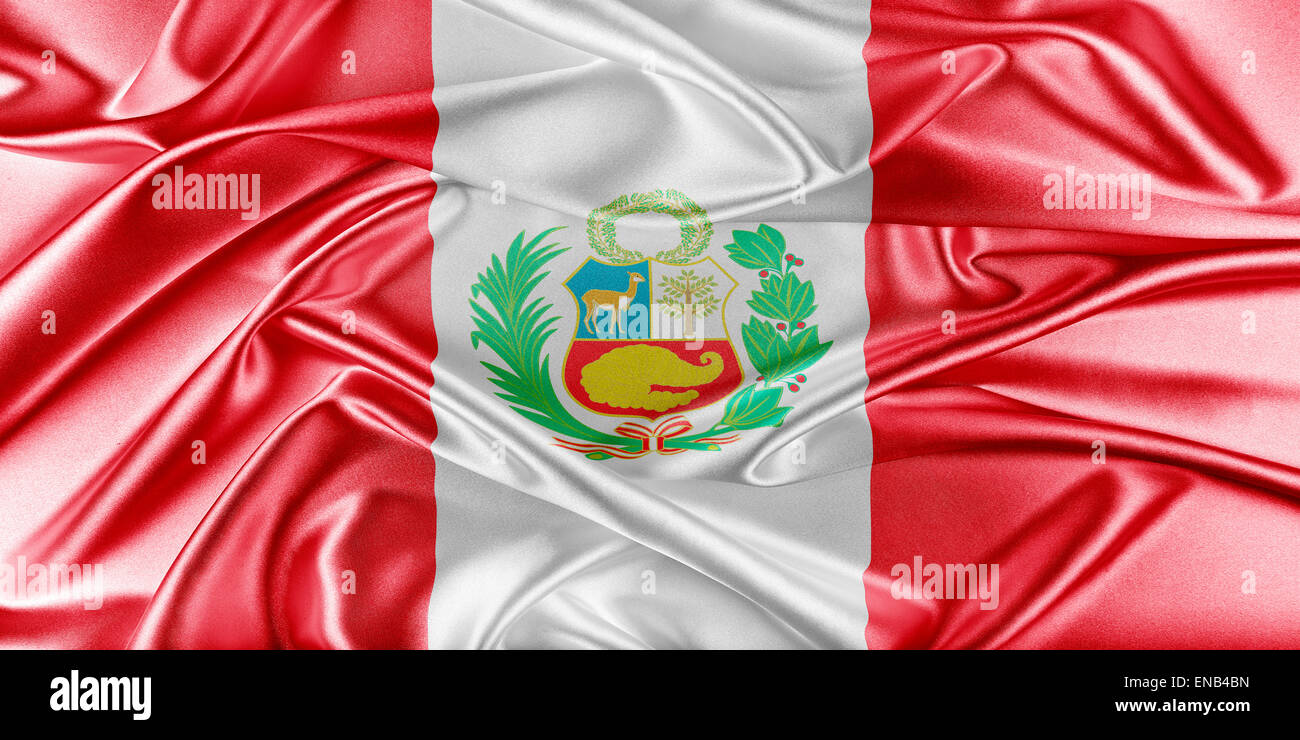 Peru-Flagge Stockfoto