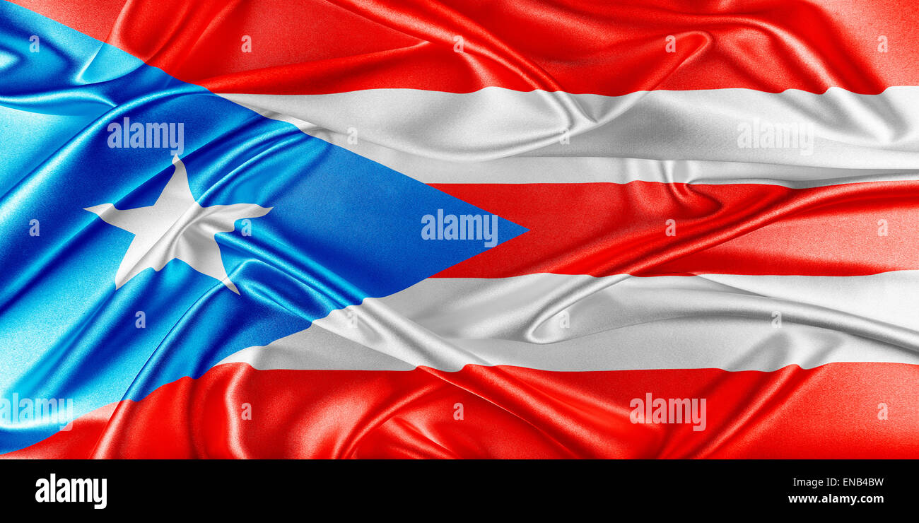Puerto Rico Flagge Stockfoto