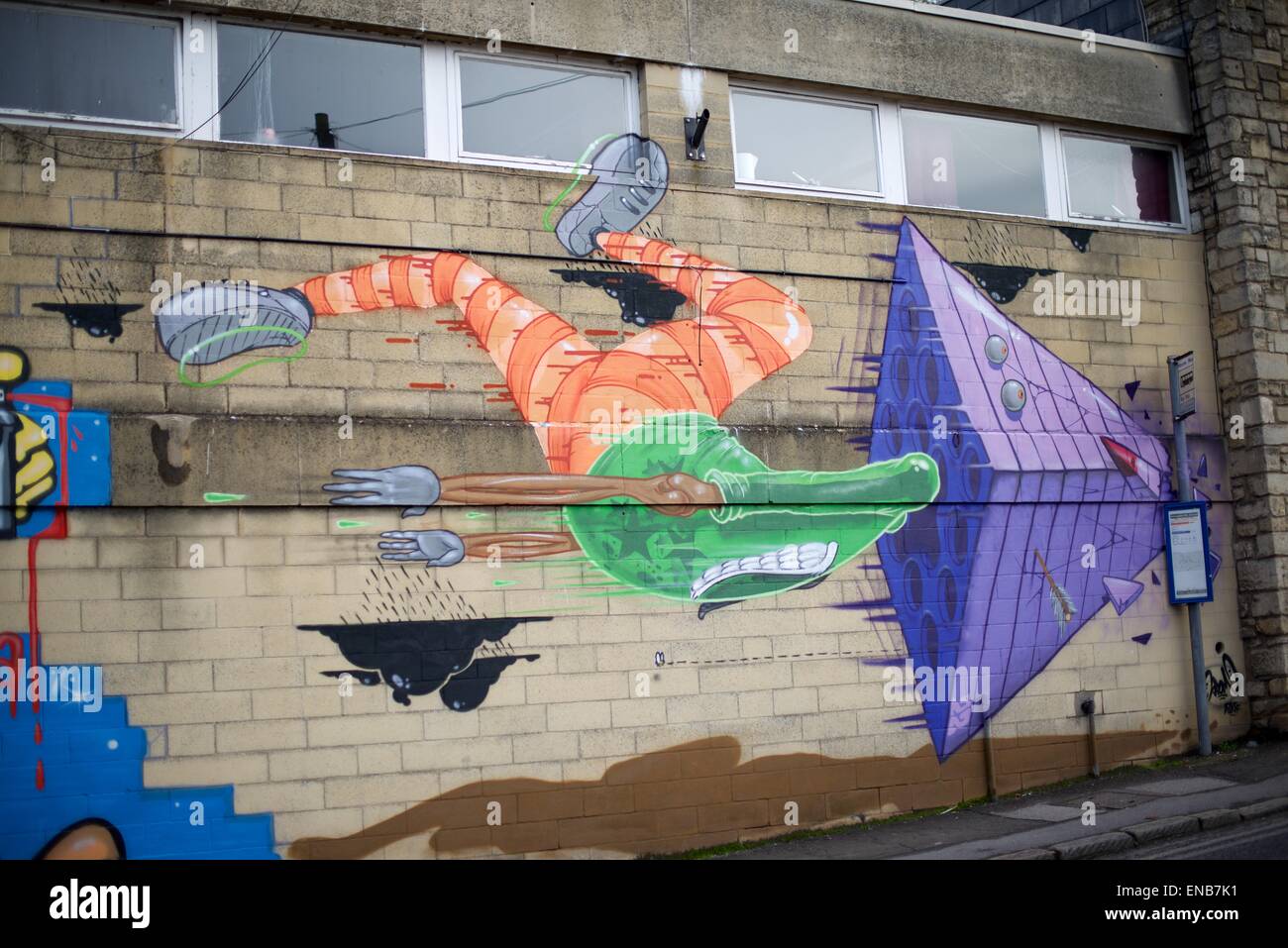 Graffiti in Bristol, England Stockfoto