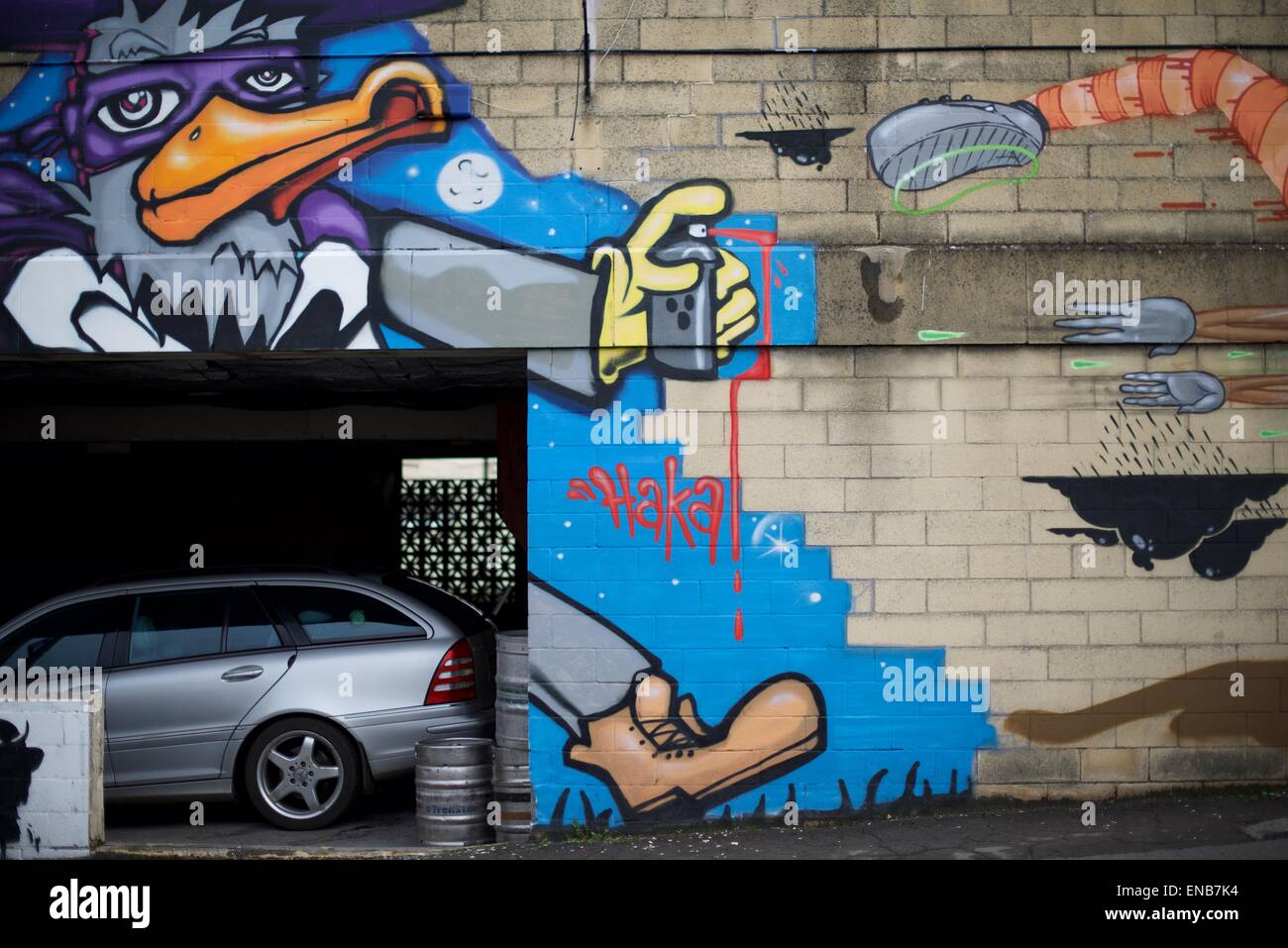 Graffiti in Bristol, England Stockfoto