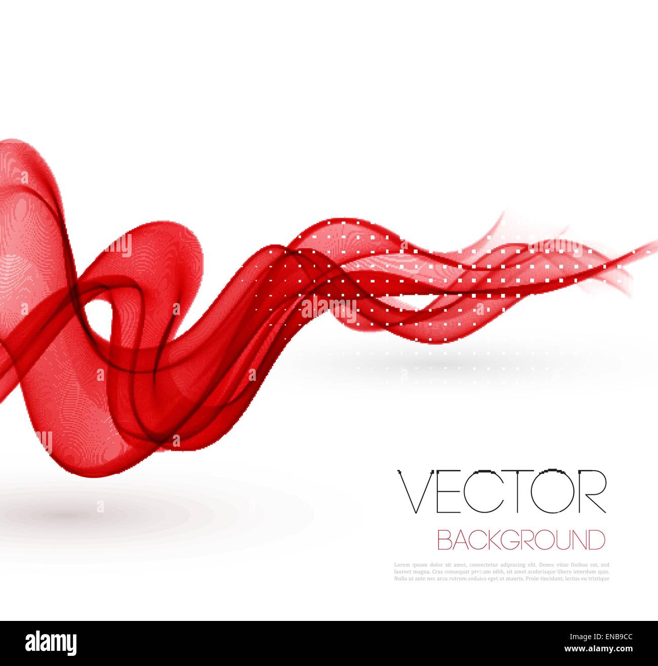 Vektor-Abstrakt rot rauchigen Wellen Hintergrund. Template-Broschüre design Stock Vektor