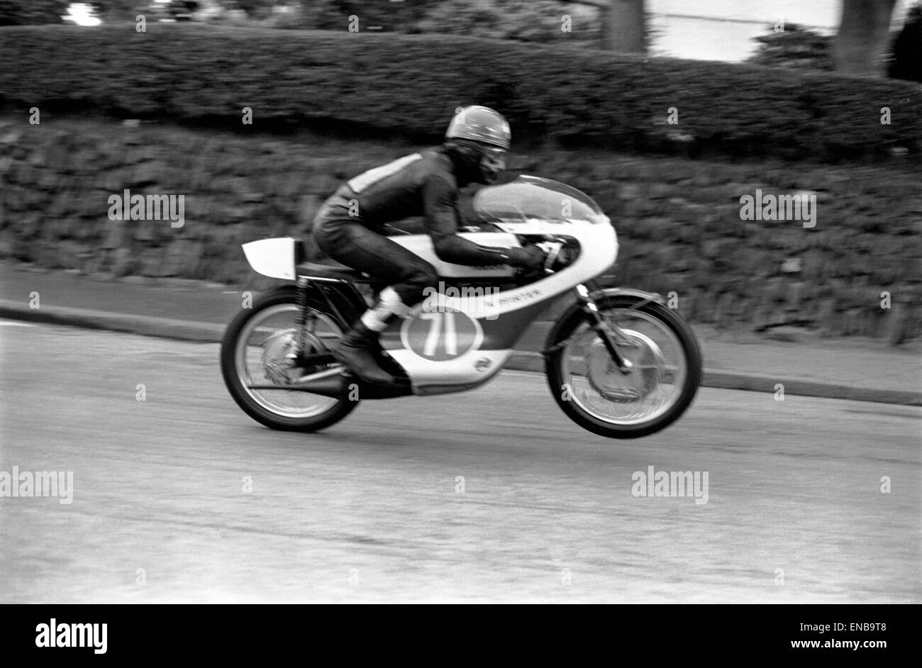 Der internationale Isle Of Man TT 350cc Junior Race, 7. Juni 1971. Stockfoto