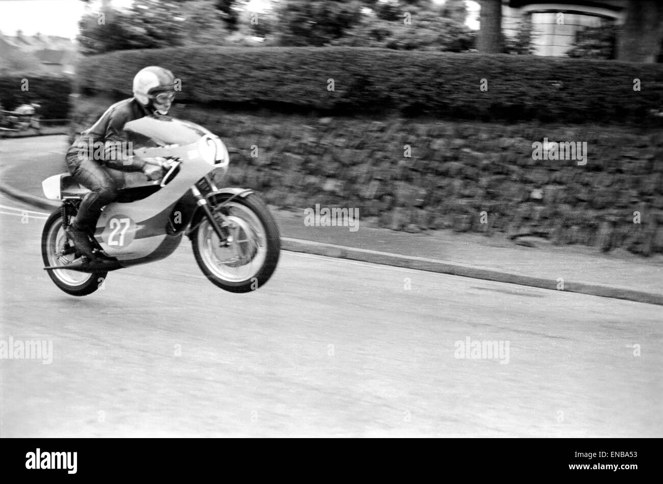 Der internationale Isle Of Man TT 350cc Junior Race, 7. Juni 1971. Stockfoto