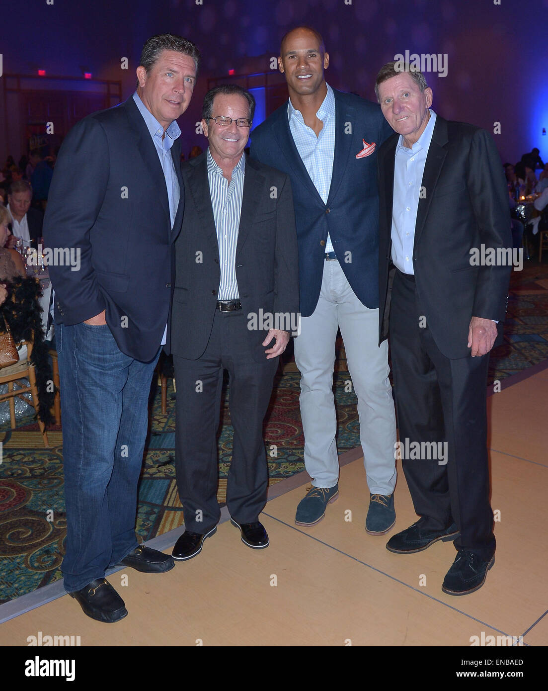 14. jährlichen Footys Bläschen und Knochen-Gala im Westin Diplomat mit: Dan Marino, Mark Levinson, Jason Taylor, John Footy Kross wo: Hollywood, Florida, Vereinigte Staaten, wann: 25. Oktober 2014 Stockfoto