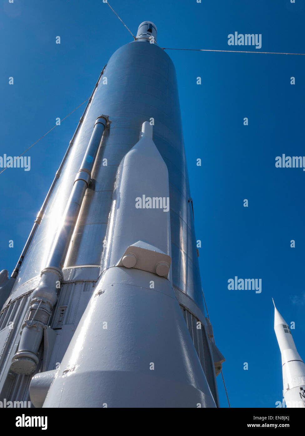 Raketenstart Raketen, Kennedy Space Center in Cape Canaveral, Florida, USA Stockfoto