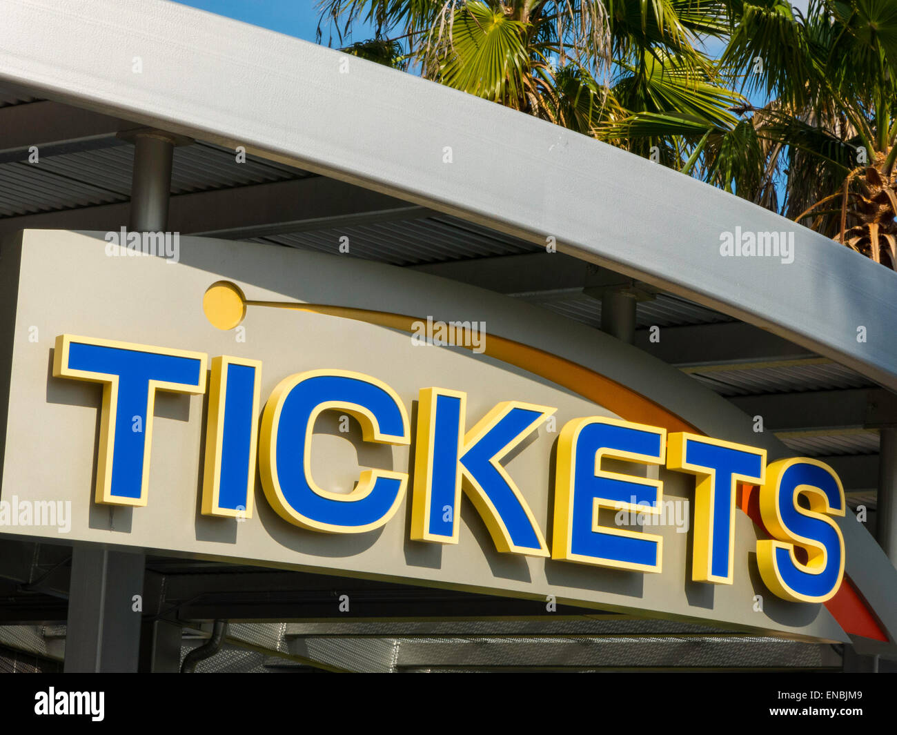 Ticket Booth, Kennedy Space Center in Cape Canaveral, Florida, USA Stockfoto