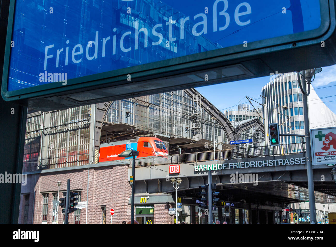 Bahnhof, Friedrichstrass, Berlin, Stockfoto