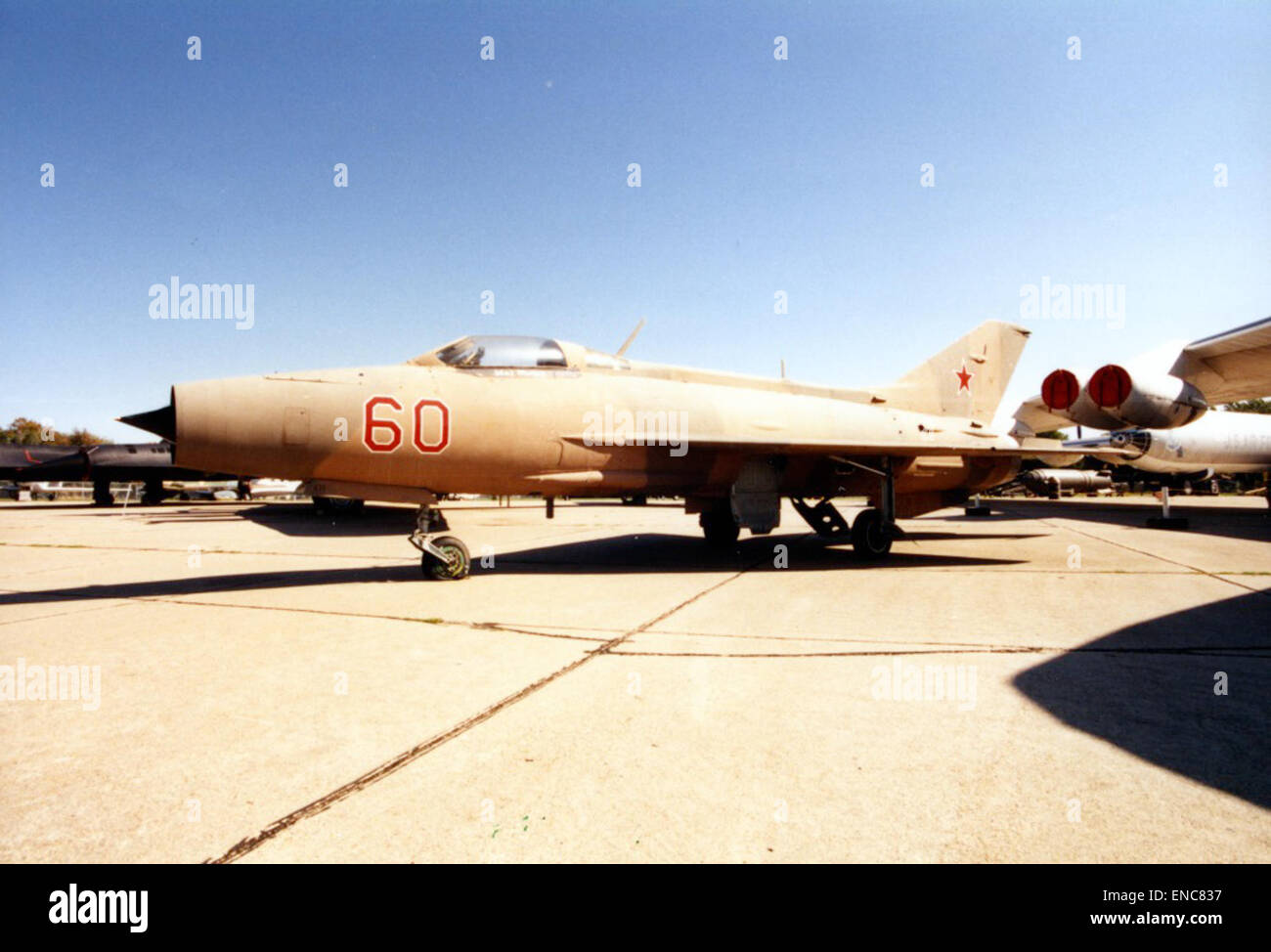 Mikoyen Mig-21 Mikoyen Mig-21 SAC Museum Offutt AFB Oct94 Stockfoto