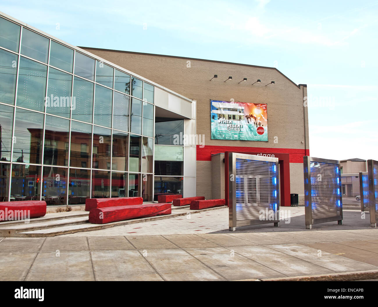 Syracuse, New York, USA. April 26,2015. Syrakus Stadium Drama Komplex Stockfoto