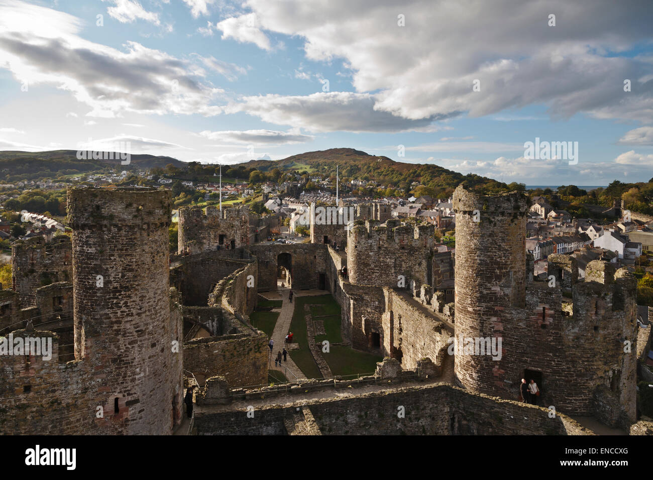 Conwy Castle, Wales Stockfoto