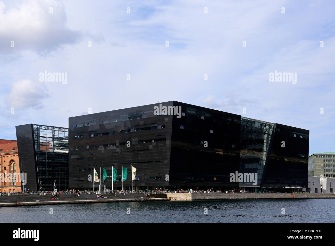 Black Diamond Bibliotheksgebäude, Kopenhagen, Dänemark Stockfoto
