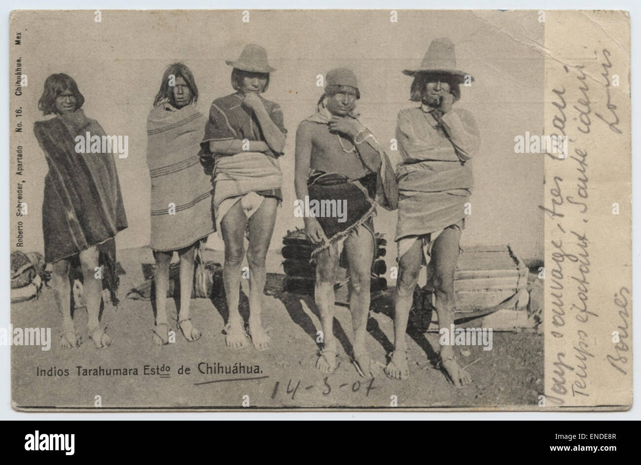 Indios Tarahumara Estado de Chihuahua. Stockfoto