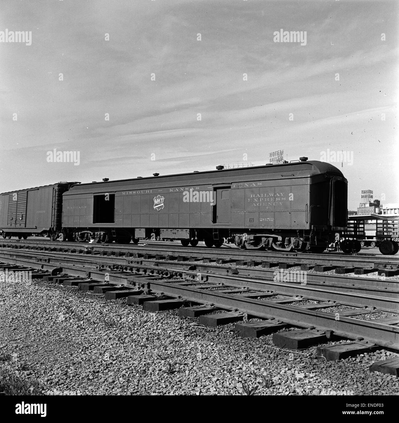 [Missouri-Kansas-Texas, Gepäck und Express Auto 2652] Stockfoto