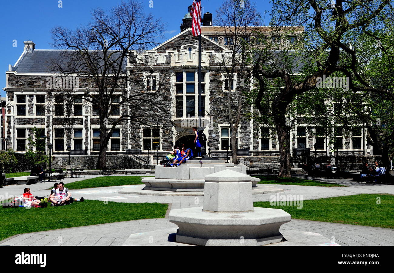 New York City: Baskerville Hall am City College of New York Convent Avenue Campus in Hamilton Heights Stockfoto