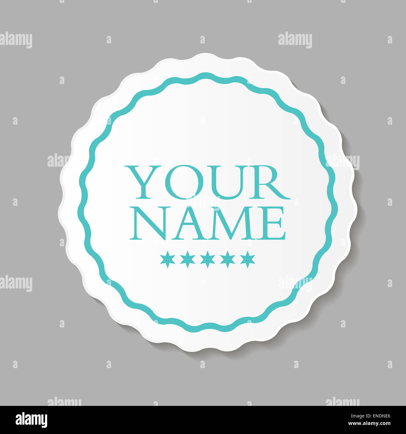 Abstrakte Design Label Vector Illustration EPS10 Stockfoto