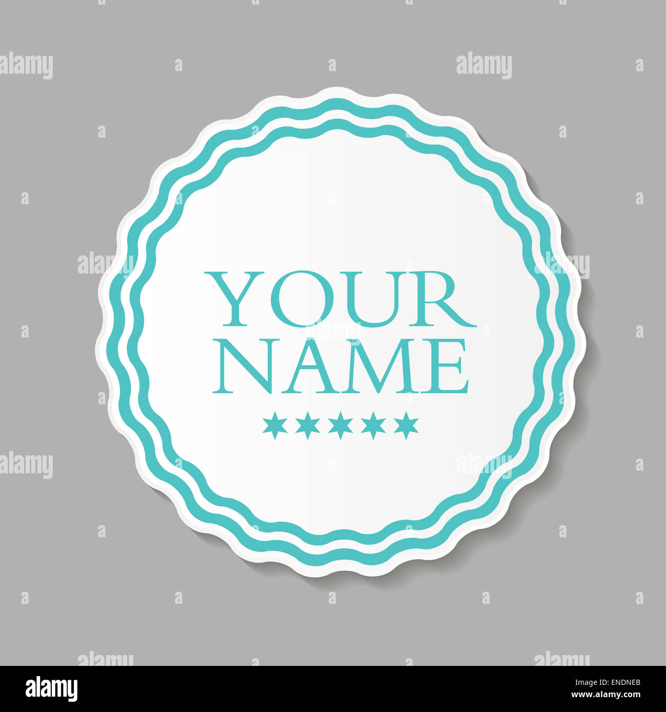 Abstrakte Design Label Vector Illustration EPS10 Stockfoto