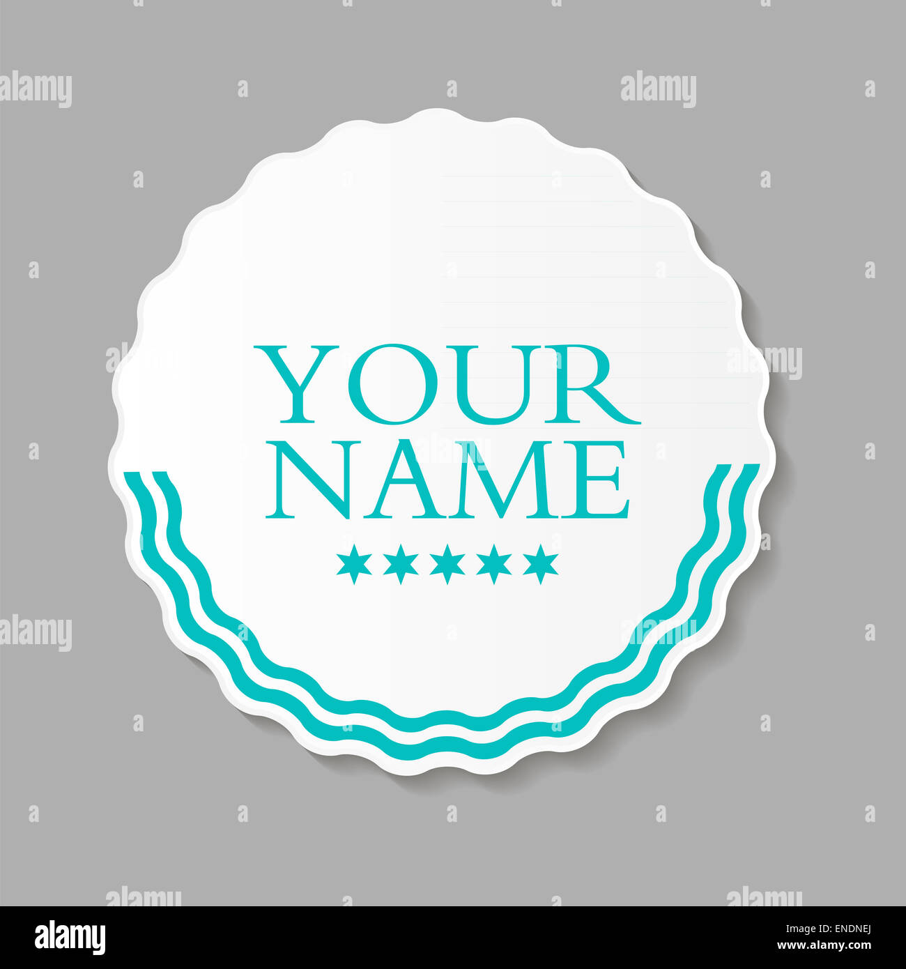 Abstrakte Design Label Vector Illustration EPS10 Stockfoto