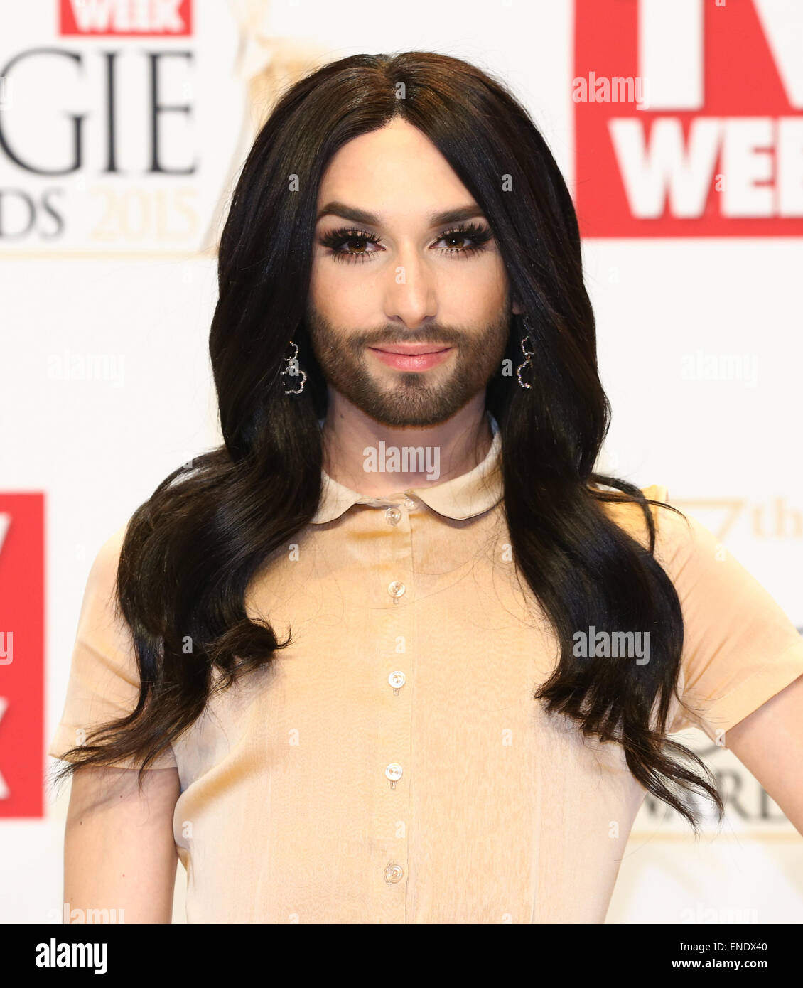 Conchita Wurst bei den 2015 späterem Awards in Melbourne, Australien 3. Mai 2015. Stockfoto