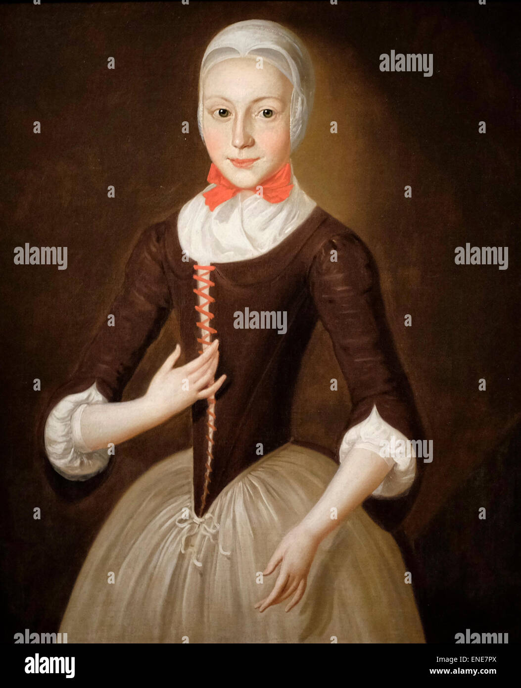 Mährische Mädchen 1755-1760 John Valentine Haith Stockfoto