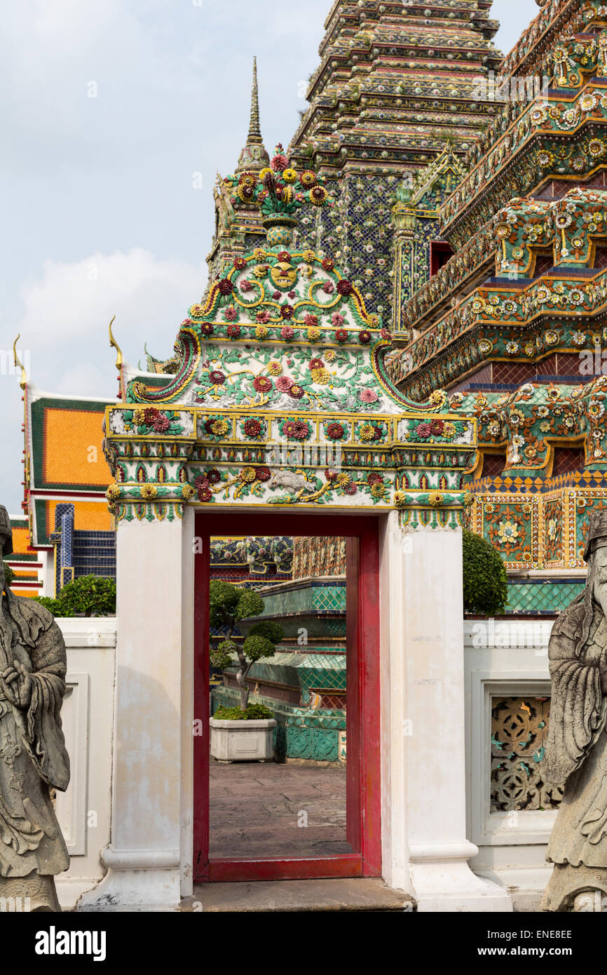 Wat Pho buddhistische Tempel, Bangkok, Thailand, Asien Stockfoto