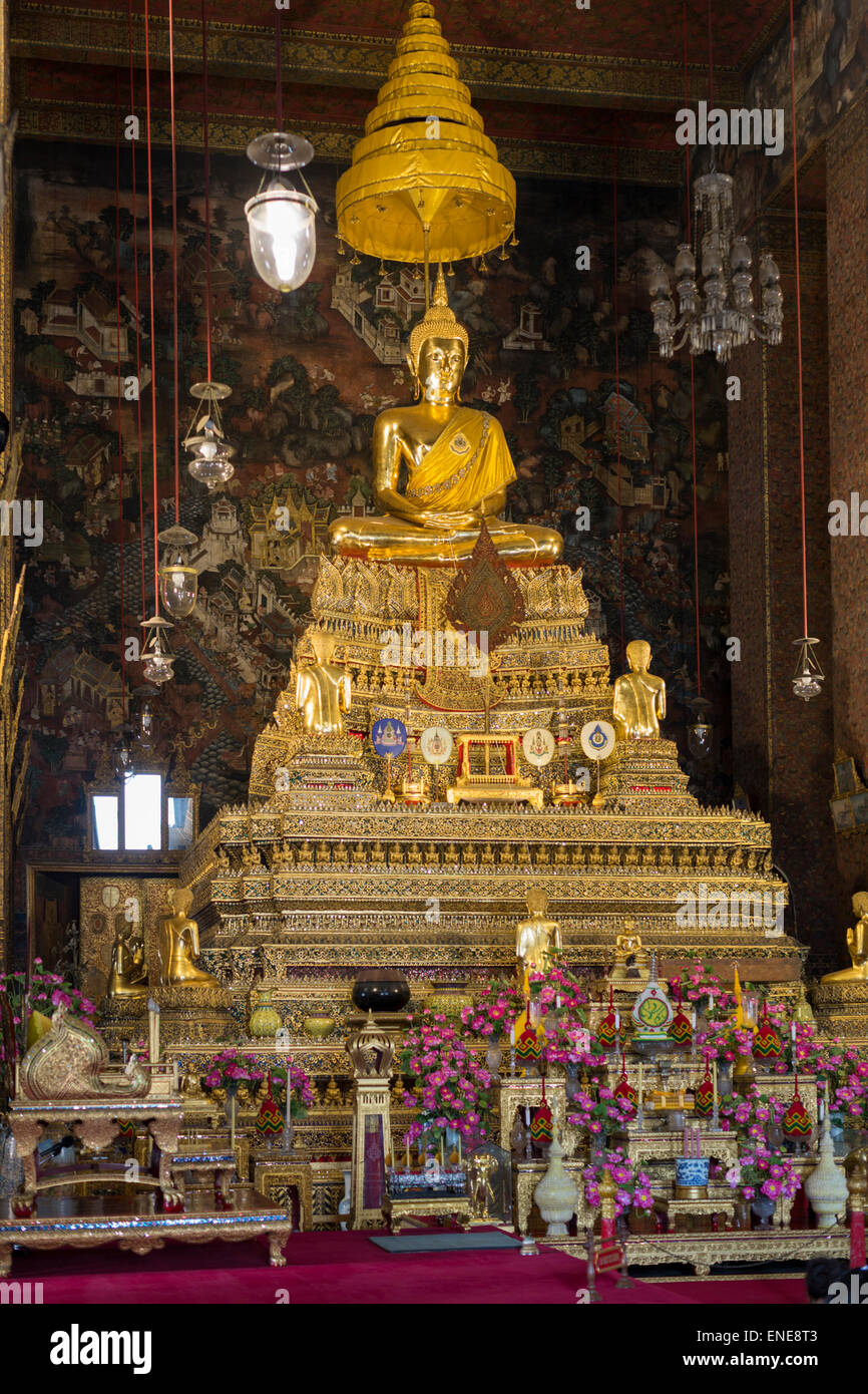 Wat Pho buddhistische Tempel, Bangkok, Thailand, Asien Stockfoto