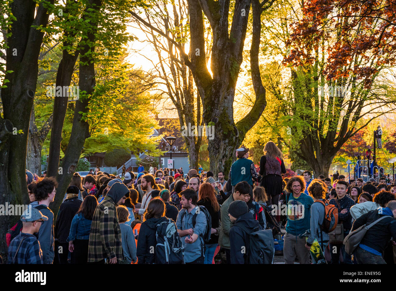 Kann Tag sammeln, Grandview Park, Commercial Drive, Vancouver, Britisch-Kolumbien, Kanada. Stockfoto