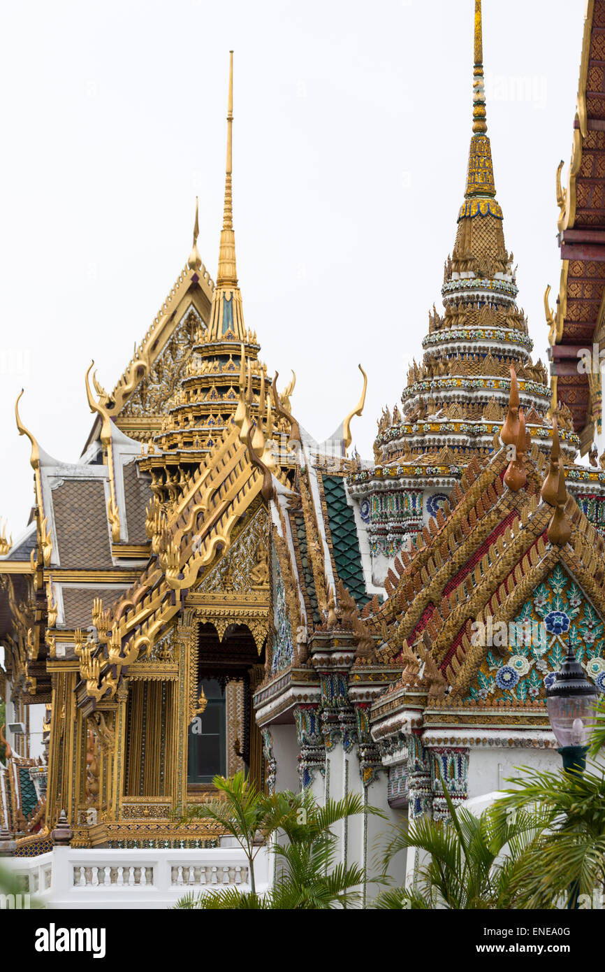 Grand Palace und Wat Phra Kaeo, Bangkok, Thailand, Asien Stockfoto