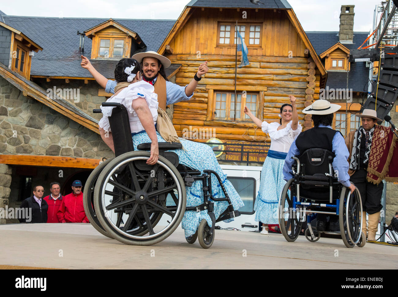 Gaucho Feier in Patagonien, Argentinien Stockfoto