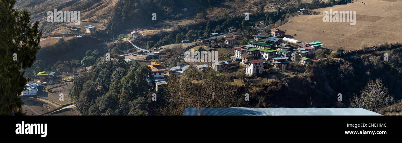 Rukubji, Wangdue Phodrang, westliche Bhutan, Asien Stockfoto