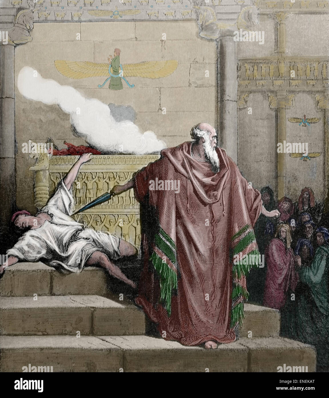 Alten Testament. Mattathias tötet das profane. Mattathias und